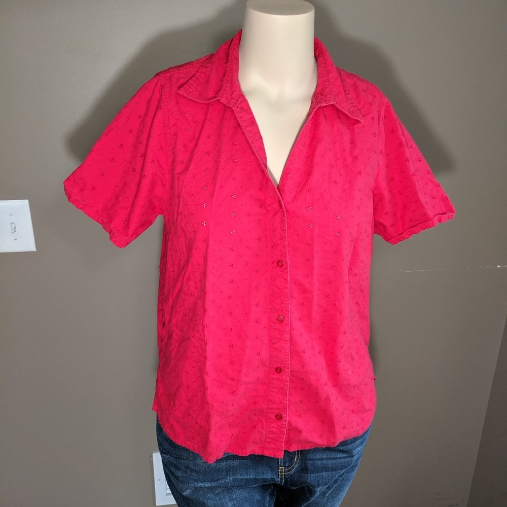 White Stag Button Down Blouse 16w - image 1